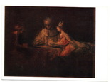 Рембрандт. Артаксеркс, Аман и Эсфирь, фото №2