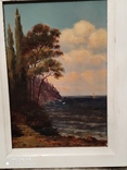 Картина в раме морской пейзаж,картон масло худКалашников, фото №3