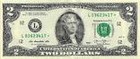 2 доллара США серии 2013 года. Банкнота замещения, фото №2