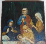 Икона "Рождество Пресвятой девы Марии". 32х26 см., фото №3