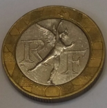 Франція 10 франків, 1989, фото №2