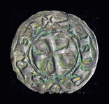 Испания Кастилия денаро 1158 серебро Alfonso VIII, фото №3
