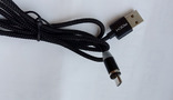 Магнитный кабель шнур зарядки магнитная зарядка Micro USB ( длинна 100 см ), фото №3