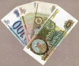 Набор банкнот России образца 1993 г. от 100 до 1000 рублей (4 банкноты) VF, фото №3