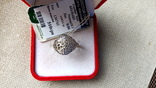 Кольцо серебро 925 вставки цирконы., photo number 4