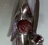 Серебряная брошь цветок, маркировка Sterling, фото №12