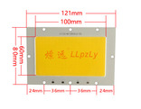 LED светодиод в прожектор на два драйвера 50W +50w = 100W матрица 220v, фото №5