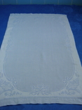 Двухсторонняя голубая жаккардовая скатерть или полотенце 55 х 89 см., фото №4