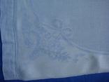 Двухсторонняя голубая жаккардовая скатерть или полотенце 55 х 89 см., фото №5