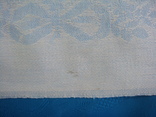 Двухсторонняя голубая жаккардовая скатерть или полотенце 55 х 89 см., фото №7