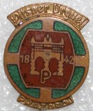 Значок-логотип пивоварни (Чехословакия) тяжелый, фото №2