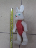 Игрушка Заяц зайчик пластик ссср 23 см, фото №3