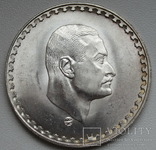 1 фунт 1970 г.  Египет " Президент Насер ", штемпельный блеск, серебро, фото №6