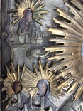 Икона Св.Николай Чудотворец с приписными, в окладе, фото №4