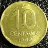 10 сентаво Аргентина 1988, фото №2