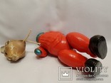  sssr doll celluloid xylonite plastik toy plaything bauble целлулоид заяц 33 см., фото №7