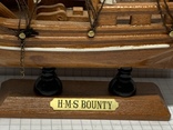 Винтажная деревянная модель корабля с Англии  H.M.S. Bounty, фото №3