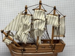 Винтажная деревянная модель корабля с Англии  H.M.S. Bounty, фото №4