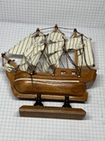 Винтажная деревянная модель корабля с Англии  H.M.S. Bounty, фото №7