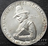 США , 1/2 доллара ( 50 центов ) 1920 г., '300 лет прибытию Отцов-пилигримов', фото №2