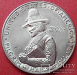 США , 1/2 доллара ( 50 центов ) 1920 г., '300 лет прибытию Отцов-пилигримов', фото №7