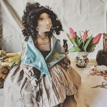 Кукла авторская Глаша текстильная шарнирная, фото №2