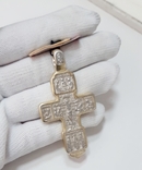 Серебряный крест с позолотой, фото №5