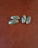 Запонки серебро ( камень ) проба ( голова вправо 875  ), фото №3