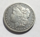 1 Доллар 1880 Морган, США, фото №3