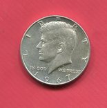 США 50 центов 1967 серебро, фото №2