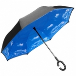 Зонт обратного сложения Up-Brella голубое небо, фото №4