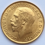 Британська Індія Соверен 1918 року (І) Бомбей Золото 7,98 грам 917' проби, фото №3