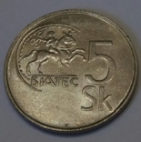 Словаччина 5 крон, 1995, фото №2