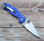 Нож Spyderco Para-Military cиний реплика, numer zdjęcia 3