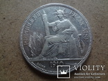 1 пиастр  1910  Индокитай серебро тираж 761000  (П.14.8)~, фото №2