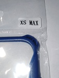 Накладка IP Xs Max 6.5 Transparent protection (Ch) синий, фото №5