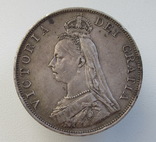 4 шиллинга (2 флорина) 1888 г. Великобритания, серебро, фото №2