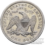 1$ США 1868 г. (AUNC), фото №3