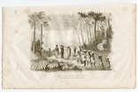 Старинная гравюра. Миссионер со свитой в Новой Зелландии, фото №3