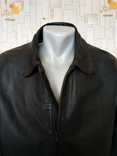 Мощная кожаная куртка DRESS YOUR LIFE Италия p-p XXL(маломерит на XL), фото №5