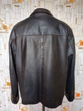 Мощная кожаная куртка DRESS YOUR LIFE Италия p-p XXL(маломерит на XL), фото №7