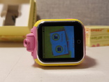 Детские телефон часы с GPS трекером, камерой Q200 Pink, фото №13