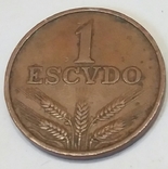 Португалія 1 ескудо, 1971, фото №2