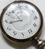Серебряные карманные часы ZENITH. На ходу, фото №5