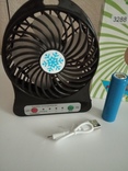 Мини вентилятор mini fan XSFS-01 с аккумулятором, фото №2