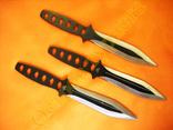 Ножи метательные 2078 набор 3 шт с чехлом, фото №9