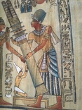 Картина на папирусе , Египет , 17 * 20 см. , подпись мастера, фото №10