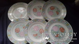6 фарфоровых тарелок Китая, фото №2
