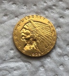 США 2,5 $ 1829 год 4,17 грамм золота 900’, фото №2