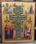 Икона  Распятие с вставным бронзовым крестом., фото №3